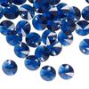 Drop 12pk dark sapphire, Crystal Passions® Regenerated 8mm pendant mini disk 6428 image number 1