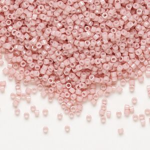 Seed bead, Delica®, glass, pkg/50g, #11 round, opaque glazed rosewater (DB-1906).