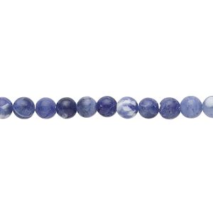 Sodalite 1pkg1, round bead natural 15.5-16 inch 4mm