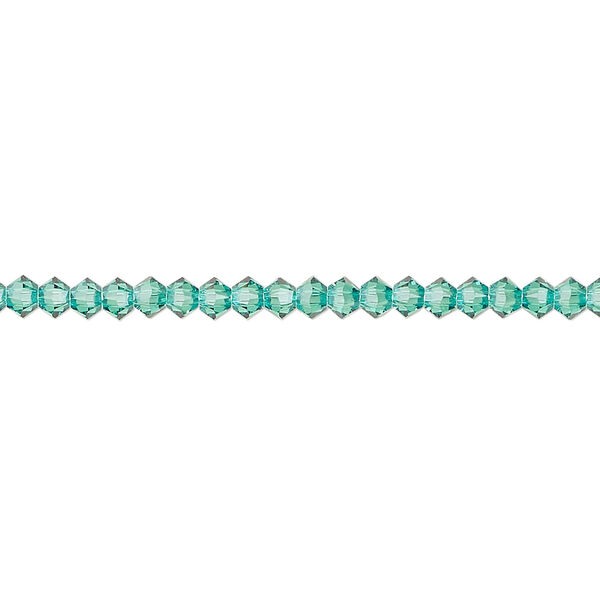 Bead 1pkg144 Caribbean green, Crystal Passions&reg; Regenerated 3mm bicone 5328 image number 0