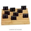 Display, earring card holder, bamboo, 2 x 10-5/8 x 8-1/4 inch inclined. Sold individually. image number 0