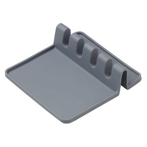 Tool rest, silicone, grey, 5-3/8 x 5-3/8 x 1-1/2 inches with (4) 1/2 inch wide slots. Sold individually.