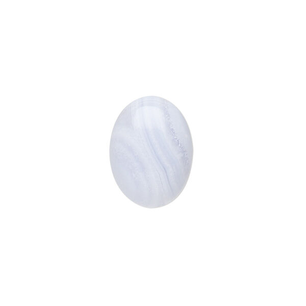 Cabochon, blue lace agate (natural), 16x12mm calibrated oval, B grade, Mohs hardness 6-1/2 to 7. Sold per pkg of 4. image number 0
