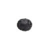 Jet 1pkg2, hand-carved oval bead natural 13x11mm image number 0