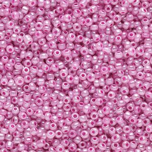 Seed bead, Ming Tree™, glass, pkg/1 pound, #11 round, opaque ceylon lilac.