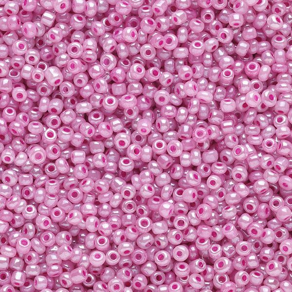 Seed bead, Ming Tree™, glass, pkg/1 pound, #11 round, opaque ceylon lilac. image number 0