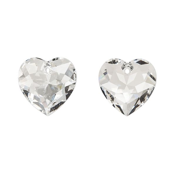 Drop 24pk crystal, Swarovski® 14.5mm pendant heart cut 6432 image number 0