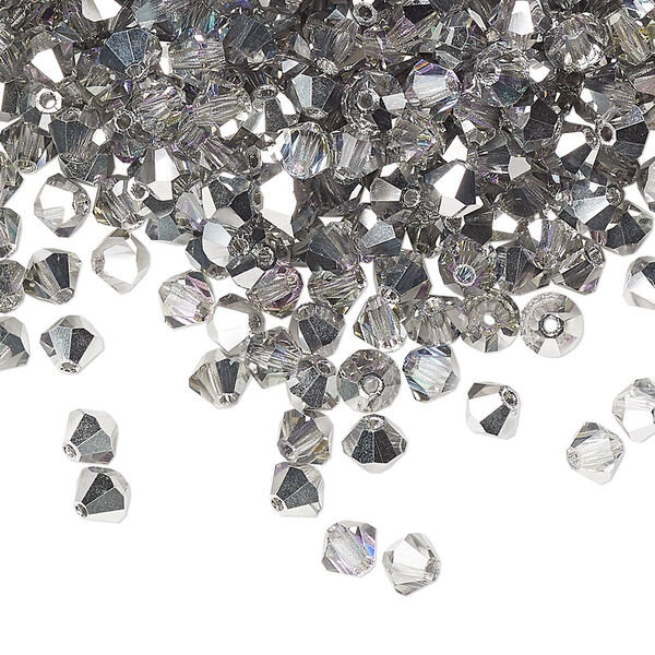 Bead 720pk crystal vitrail light, Preciosa Czech crystal 4mm bicone image number 0