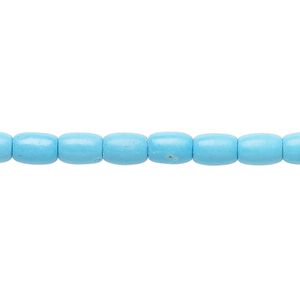 Magnesite 1pkg1, barrel bead 15 inch 6x5mm-7x5mm