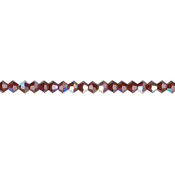 Bead 1pkg1440 vivid Siam AB, Preciosa Czech crystal, 3mm bicone image number 0