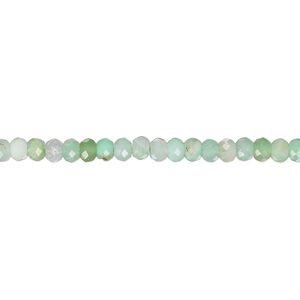 Chrysoprase 1pkg1, faceted rondelle bead natural 15.5-16 inch 3x2mm-3.5x2.5mm