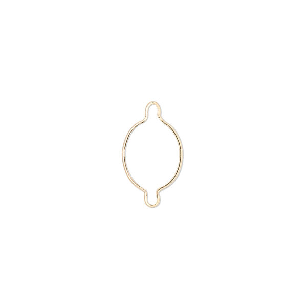Link, Wrap-Tite®, 14Kt gold, 10x8mm oval setting. Sold individually. image number 0
