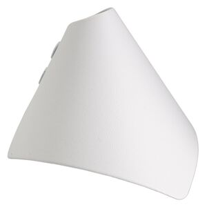 Display, bracelet, leatherette, white, 3-1/4 x 3-3/8 x 4-inch wrap-around snap cone. Sold individually.