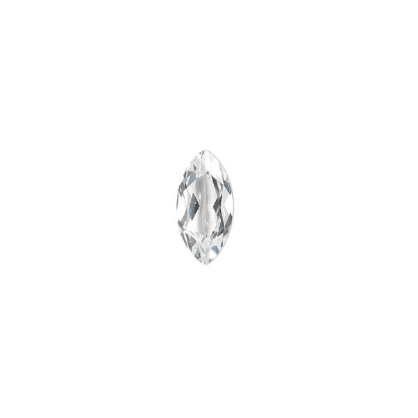Gem, white topaz (natural), 12x6mm faceted marquise, A grade, Mohs hardness 8. Sold individually. image number 0