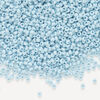 Seed bead, Preciosa Ornela Czech glass, 1pkg500g, 2.0-2.2mm rocaille, opaque matte terra dyed silent blue chalkwhite (06431) image number 0