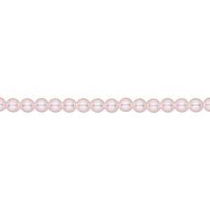 Pearl 100pk rosaline, Crystal Passions® 3mm round 5810