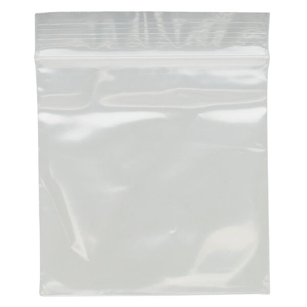 Bag, Tite-Lip™, plastic, clear, 3x3-inch top zip. Sold per pkg of 100. image number 1