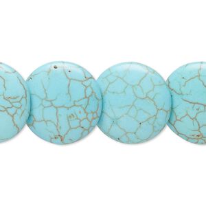 Magnesite 1pkg1, lentil-drilled lentil bead 8 inch 17-18mm