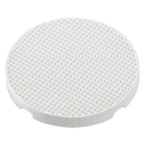 Soldering board, ceramic, white, (2) 3-inch round honeycomb boards and (20) 25x3mm pegs. Sold per 22-piece set.