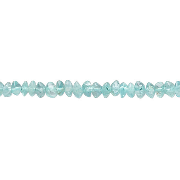 Bead, apatite (natural), 4x2mm-5x4mm hand-cut saucer, C grade, Mohs hardness 5. Sold per 13-inch strand. image number 0