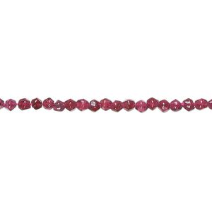 Garnet 1pkg1, matte hand-cut faceted round bead 15.5-16 inch 3mm