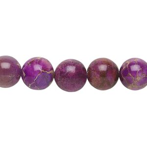 Magnesite 1pkg1, round bead 15.5-16 inch 10mm