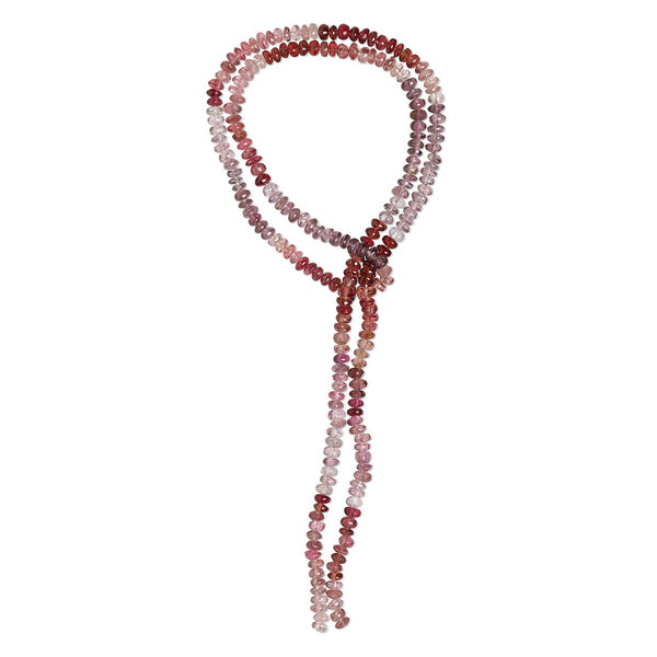 Bead, multi-spinel (natural), shaded, 3x2mm-4x2mm hand-cut rondelle, B grade, Mohs hardness 8. Sold per 14-inch strand, approximately 230 beads. image number 0