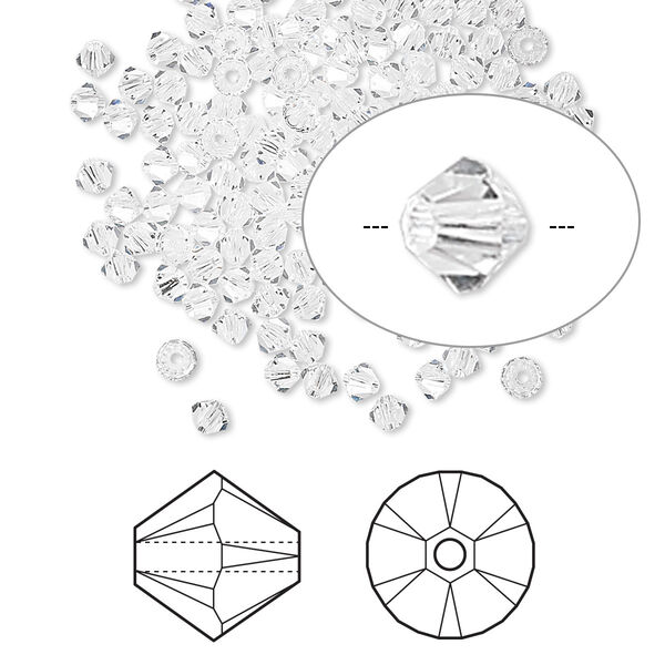 Bead 1440pk crystal, Swarovski® 2.5mm XILION bicone 5328 image number 0
