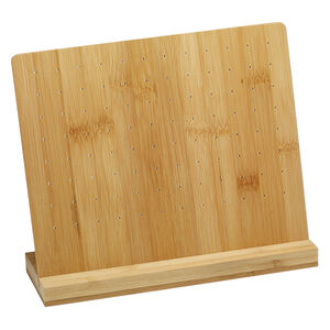 Display, earring, bamboo, 8-1/4 x 10-1/4 x 3-1/4 inches. Sold individually.