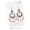 Display, earring, acrylic, clear, 3 x 2 x 2-1/2 inches. Sold per pkg of 2. image number 1