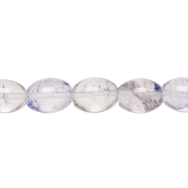 Blueberry "quartz" 1pkg1, oval bead 15 inch 10x8mm-11x9mm image number 0
