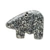 Spotted jasper 1pkg1, half-drilled Zuni-style bear focal natural, 28x21mm-33x26mm image number 0