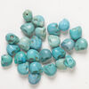 Bead mix, "howlite" (imitation) resin 1pkg25, opaque blue and light blue, 17x14mm-18x15mm skull. image number 1