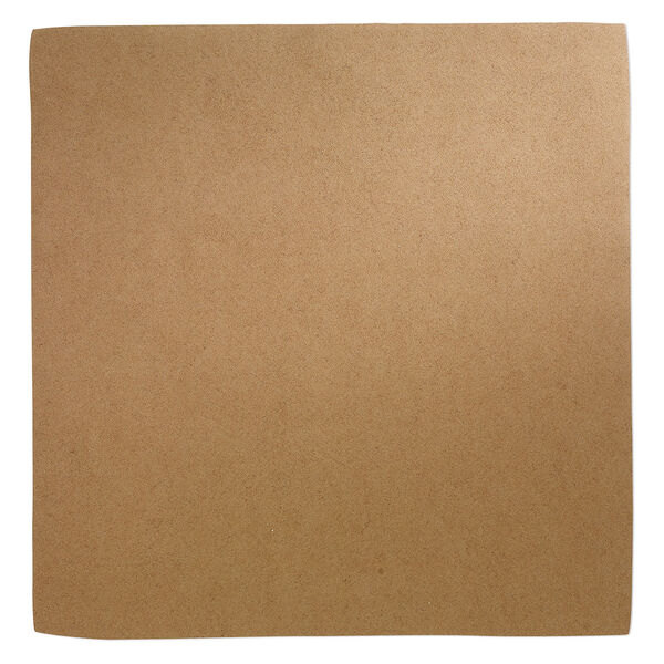 Sheet, faux suede, brown, 8-1/2 inch square, 0.6-0.7mm thick. Sold individually. image number 0