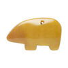 Golden "jade" 1pkg1, top-drilled and half-drilled Zuni-style bear focal natural, 34x21mm-38x31mm medium-dark image number 2