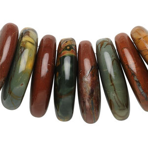 Red creek jasper 1pkg8, teardrop drop 25x18mm