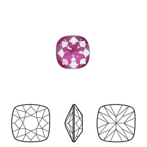 Fancy stone 2pk crystal orchid ignite LacquerPRO, Crystal Passions® 10mm cushion 4470