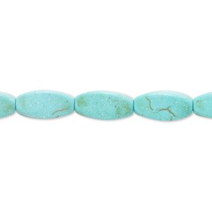 Magnesite 1pkg1, twisted oval bead 15 inch 12x6mm-13x6mm