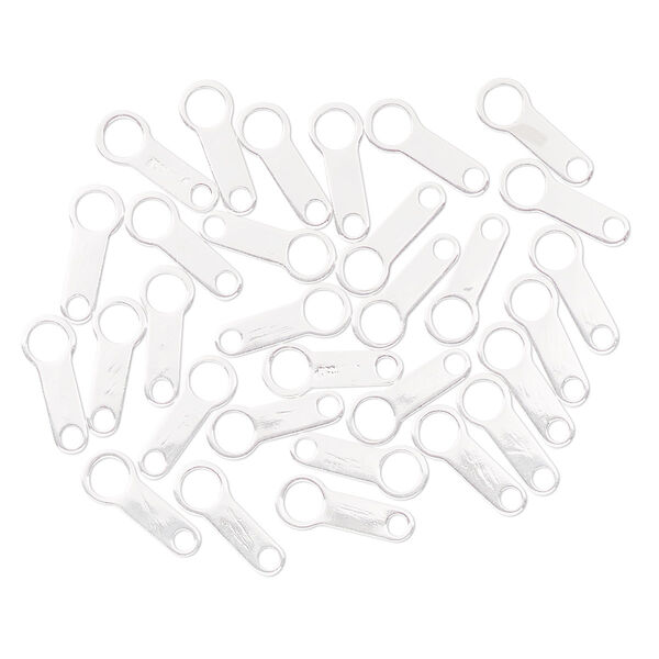 Chain tab, sterling silver-filled, 10x4mm. Sold per pkg of 30. image number 0