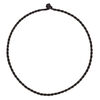 Necklace cord, satin-finished nylon, black, 3mm smooth twist, 18 inches. Sold per pkg of 2. image number 1