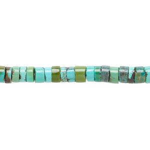 Turquoise / resin 1pkg1, heishi bead 15.5 inch 5x3mm