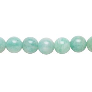 African amazonite 1pkg1, round bead natural , light to dark 15.5-16 inch 8mm
