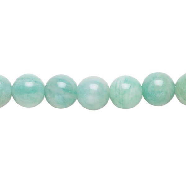 African amazonite 1pkg1, round bead natural , light to dark 15.5-16 inch 8mm image number 0