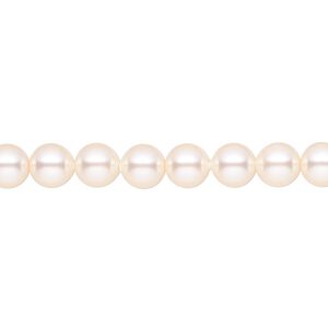 Pearl 50pk creamrose, Crystal Passions® 6mm round 5810