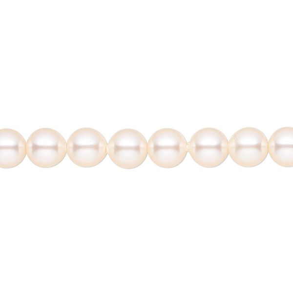 Pearl 50pk creamrose, Crystal Passions® 6mm round 5810 image number 0