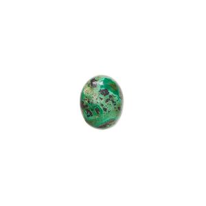Chrysocolla 1pkg2, calibrated oval cab 10x8mm