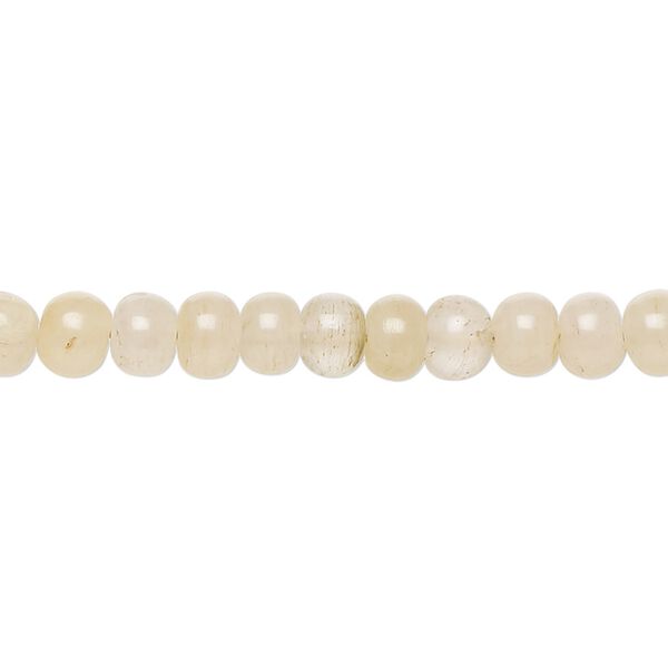 Yellow iron quartz 1pkg1, hand-cut rondelle bead natural 13 inch 6x3mm-7x5mm image number 0