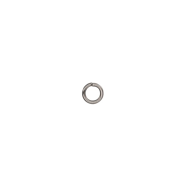 Jump ring, stainless steel, 5mm round, 3.4mm inside diameter, 20 gauge. Sold per pkg of 500. image number 0