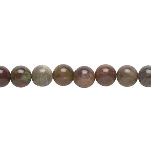 Sierra agate 1pkg1, hand-cut round bead natural 15.5-16 inch 6mm