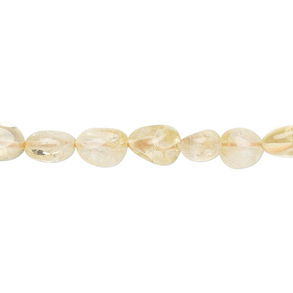 Citrine 1pkg1, pebble bead C grade, 14 inch medium image number 0